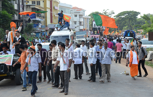 BJP Victory Rally in Mangalore